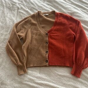 Colorblock cardigan